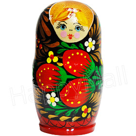 3 Miniature Russian Doll Set - 5 Nesting Dolls