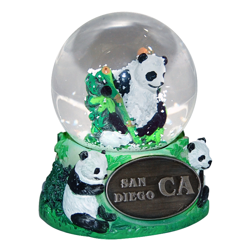 San Diego California Panda Bear Snow Globe, 45mm, photo-1