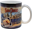 San Diego Souvenir Postal Ceramic Mug