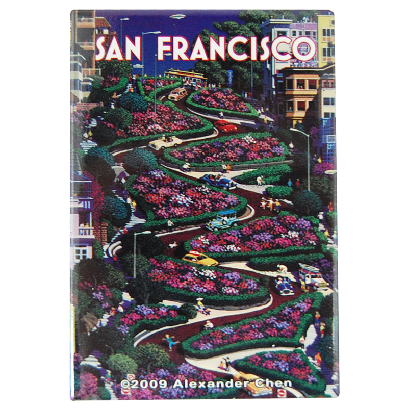 San Francisco Lombard Street Photo Magnet