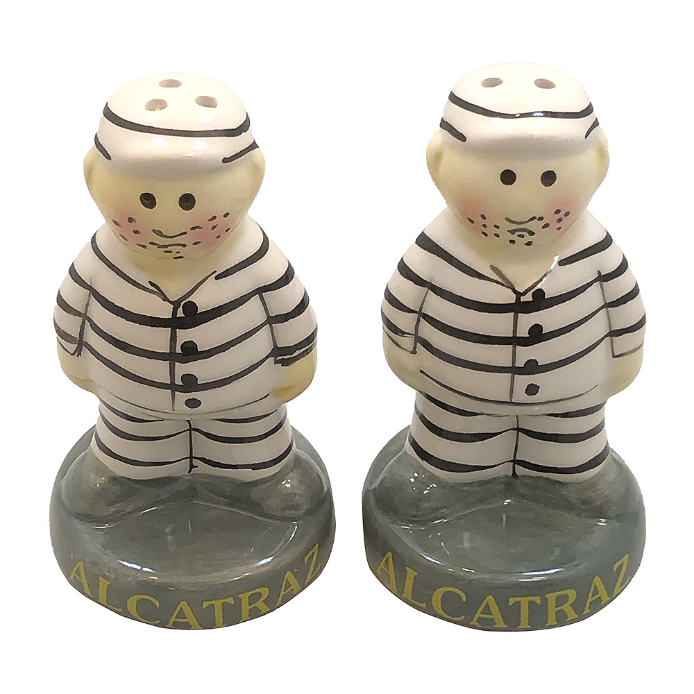 Alcatraz Inmate-Shaped Salt and Pepper Shakers, photo-1