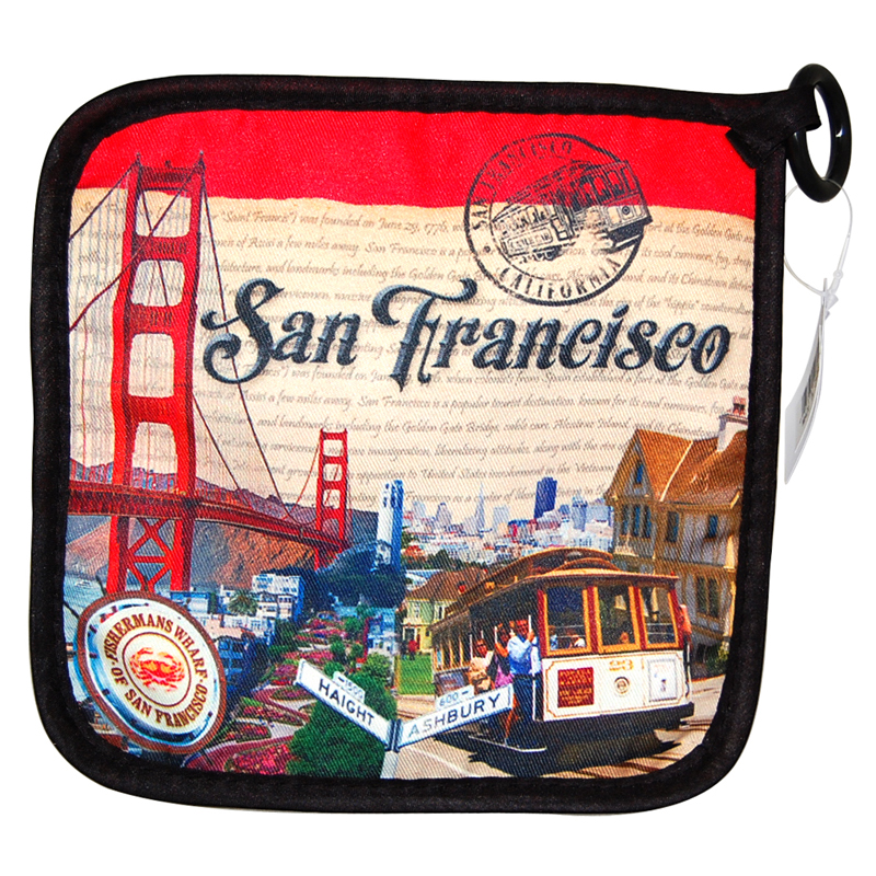 San Francisco Themed Pot Mitt