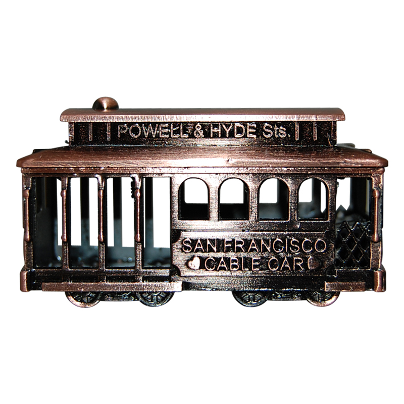 San Francisco Cable Car Pencil Sharpener, Antique Copper, photo-1