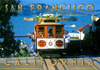 San Francisco Cable Car and Alcatraz Island Postcard, 4x6