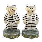 Alcatraz Inmate-Shaped Salt and Pepper Shakers