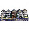 San Francisco - Victorian Style Building Fridge Magnet