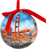 San Francisco Collage Ornament Ball