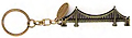 Golden Gate Bridge 3-D Bronze Metal Keychain with Tag