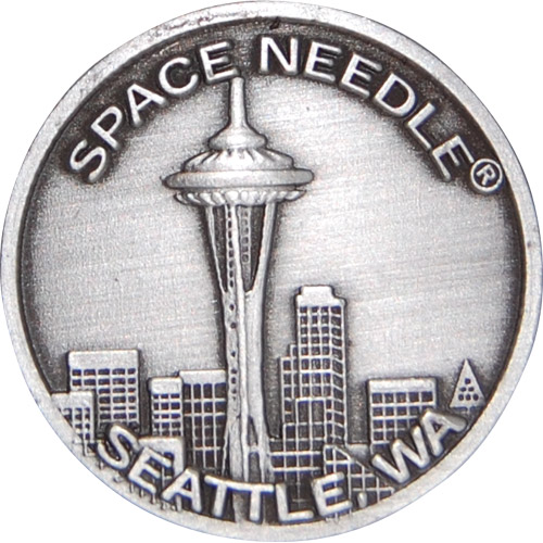1.25 - Seattle Space Needle Pewter Magnet