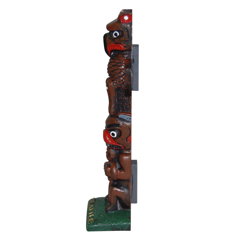 Seattle Totem Pole Fridge Magnet, 4H, photo-1