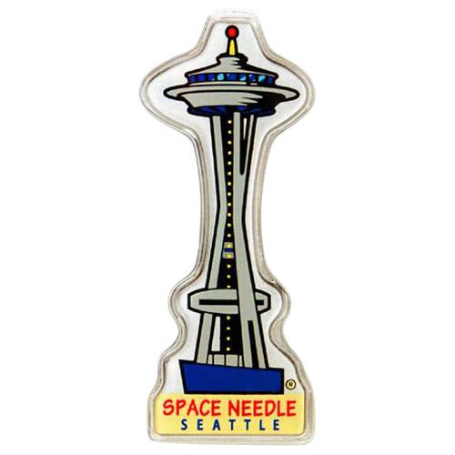 Space Needle Fridge Magnet, Shaped Outline