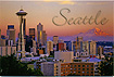 Seattle Postcard, Sunset City View