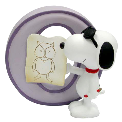Snoopy Figurine - Letter O