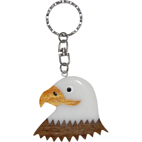 Bald Eagle Figurine Key Chain