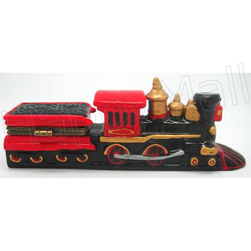 Classic American Coal Train Figurine Trinket Box, photo-1