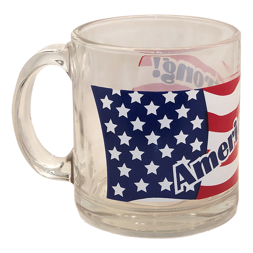 America Strong Glass Coffee Mug, photo-4
