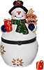 Let It Snow- Snowman Trinket Box