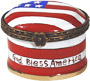 American flag - Mini Enamel Trinket Box