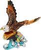 Bald Eagle - Enamel Jeweled Trinket Box, 4.25L