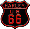 Harley-Davidson Route 66 Embossed Tin Magnet