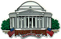 Jefferson Memorial Large Souvenir Rubber Magnet