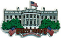 White House Souvenir Fridge Magnet, Rubber
