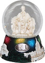 Lincoln Memorial Snow Globe with Music, 5.5H