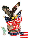 American Eagle - Procelain Hinged Box