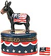 US Democratic Donkey - Porcelain Hinged Box