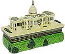 U.S Capitol Building Miniature Replica - Procelain Hinged Box