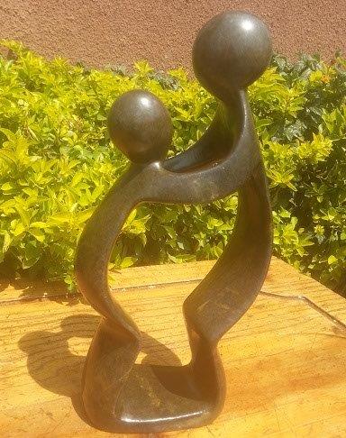 Mother and Child, Stone Sculpture 10H