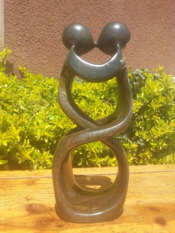 Kissing Lovers, Stone Sculpture 12