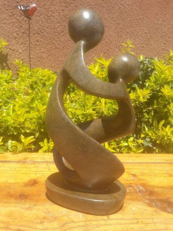 Mother and Child, Stone Sculpture 10H