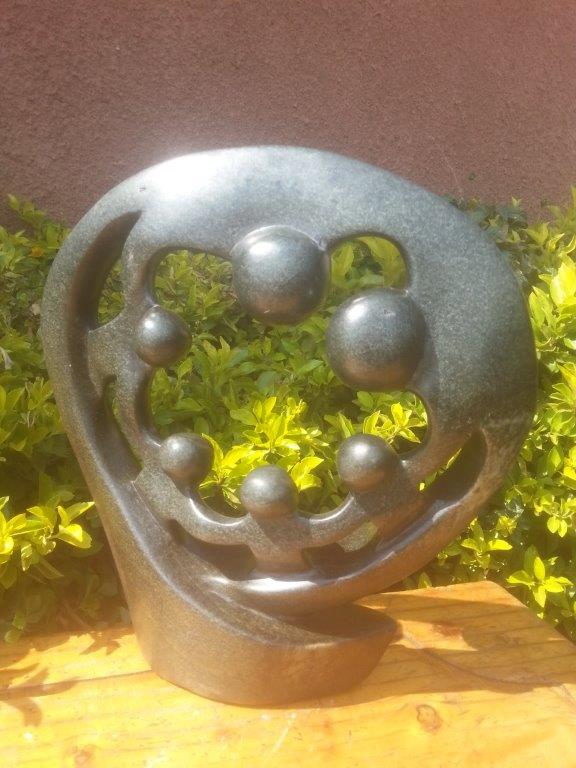 Family of 6 Circle, Stone Sculpture 11