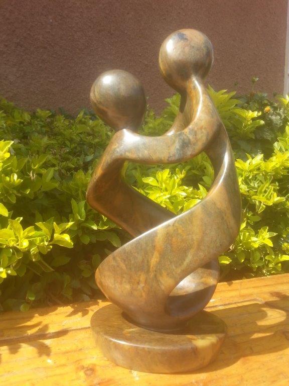 Mother and Child, Stone Sculpture 10H