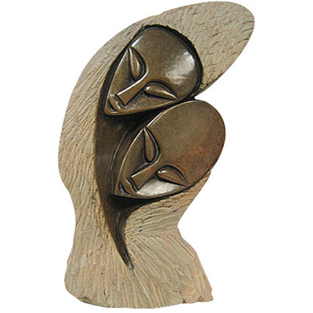 African Sculpture - Perfect Harmony, 13.5