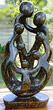 African Sculpture - Stone Family 7 heads, 15H Shona Stone