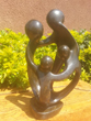 Family of 4 Heads, Stone Sculpture 9