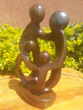 Family of 4 Heads, Stone Sculpture 9