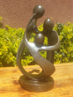 Family of 3 Heads, Stone Sculpture 10