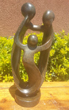 Family of 3 Heads, Stone Sculpture 12