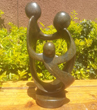 Family of 3 Heads, Stone Sculpture 9