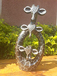 Family of 3 Giraffes, Stone Sculpture 12H