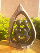 Family of 4 - Inscribed Natural, Stone Sculpture 13