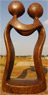 African Sculpture - Soulmate, 8H Shona Stone