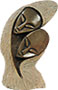 African Sculpture - Perfect Harmony, 13.5H Red Jasper Stone