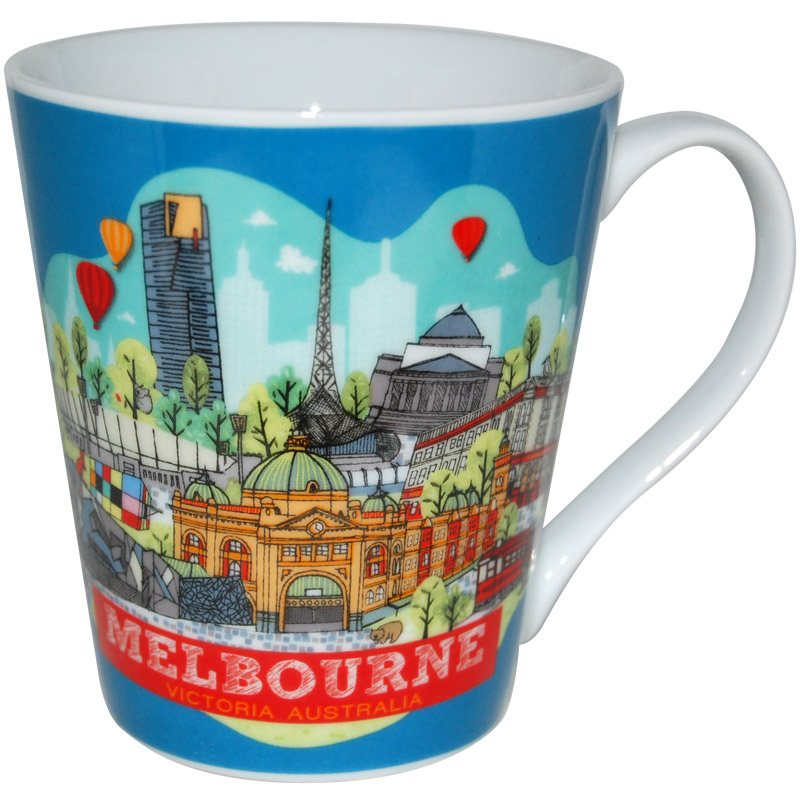 Melbourne, Australia Skylines Coffee Cup