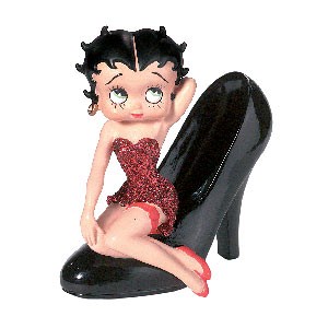 Betty Boop Stepping Out Shoe Figurine