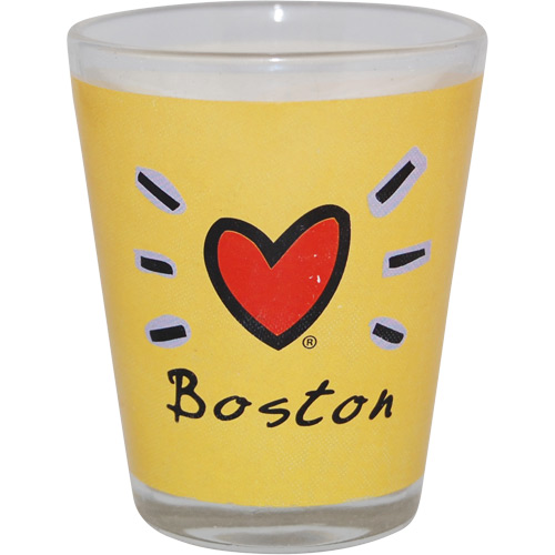 Boston Souvenir Icons Shot Glass