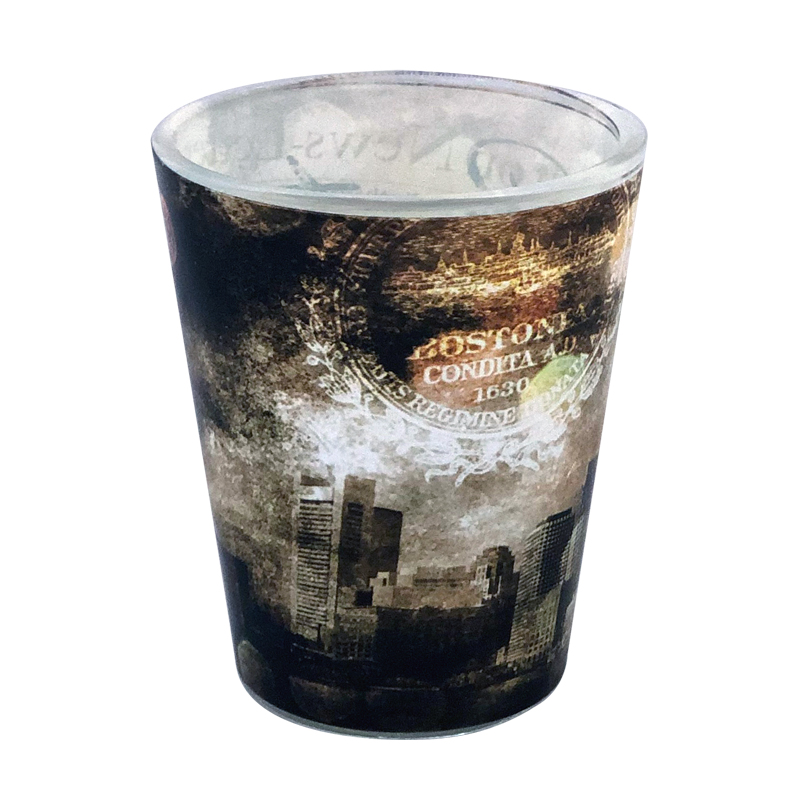 Boston Shot Glass - Collage Art Design, photo-1